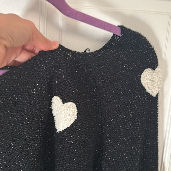 Lauren Conrad festive fuzzy heart sweater - Picture 6 of 6